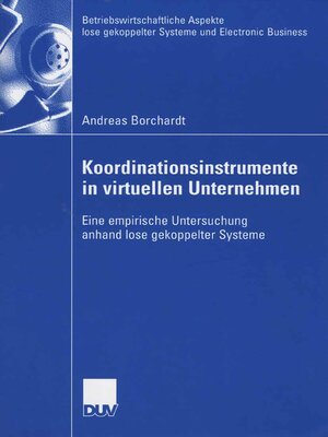 cover image of Koordinationsinstrumente in virtuellen Unternehmen